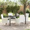 vidaXL Conjunto de Comedor de Jard&iacute;n con coj&iacute;n 5 pcs rat&aacute;n sint&eacute;tico