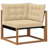 vidaXL Conjunto de sof&aacute;s de exterior con coj&iacute;n 6 pcs Natural y Beige