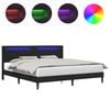 vidaXL Estructura de cama Negro 200 x200 cm Cuero sint&eacute;tico