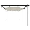 vidaXL Pérgola con cubierta retráctil color crema 395x292x230 cm