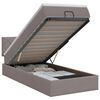 vidaXL Cama otomana con colch&oacute;n con cabecera Topo 90 x 190 cm Tela