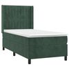 vidaXL Cama box spring con colch&oacute;n terciopelo verde oscuro 90x200 cm