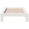 vidaXL Estructura de cama sin colch&oacute;n madera de pino blanca 90x200 cm