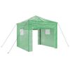 vidaXL Invernadero con marco pop-up Verde 290 x 290 x 315 cm Hierro