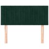 vidaXL Cabecero de terciopelo verde oscuro 80x5x78/88 cm