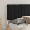 vidaXL Estructura de Cama con Cabecera Tapizada Negro 180 x 200 cm