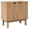vidaXL Mueble de recibidor OTTA madera maciza de pino 75x40x75 cm