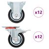 vidaXL Ruedas 24 unidades 75 mm