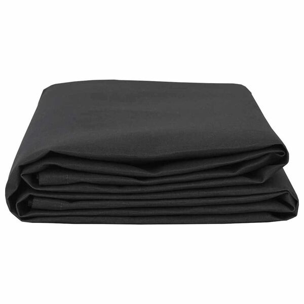 vidaXL Tela de recambio para toldo Negro 10 x 1.6 m tela