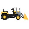 vidaXL Tractor de pedales con excavadora para ni&ntilde;os amarillo y negro