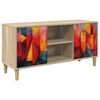 vidaXL Mueble de TV HEESCH 102 x 33 x 50 cm Sonoma