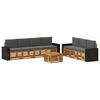 vidaXL Juegos de sof&aacute;s 8 uds. Madera de Acacia S&oacute;lida
