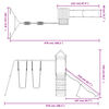 vidaXL Parque infantil de exterior madera maciza Douglas