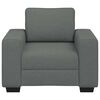 vidaXL Sillón Sofá Tela Gris Oscuro 60 cm
