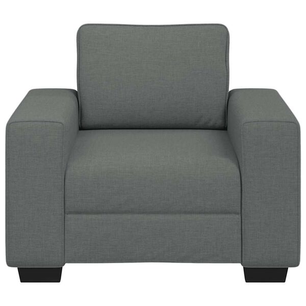 vidaXL Sillón Sofá Tela Gris Oscuro 60 cm