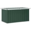 vidaXL Caja de almacenamiento para jard&iacute;n verde 129x67x65 cm