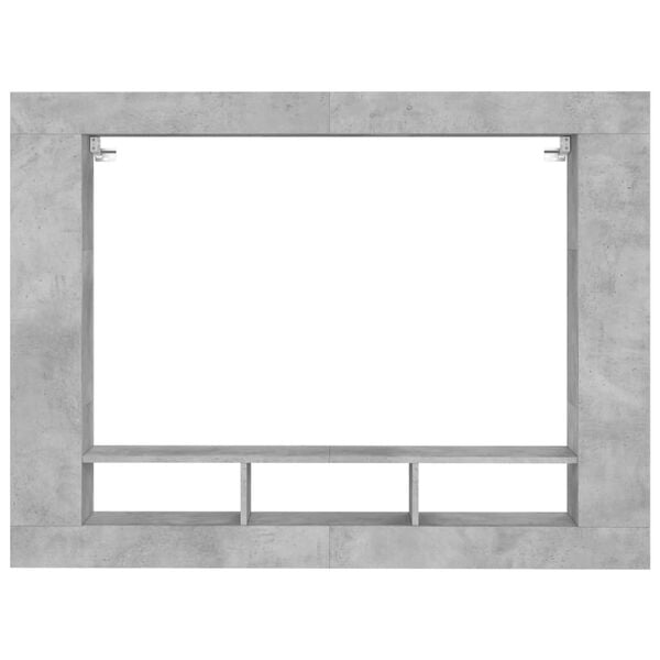 vidaXL Mueble para TV madera de ingenier&iacute;a gris hormig&oacute;n 152x22x113 cm