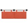vidaXL Cabecera Colgante Rojo Naranja 150 x 55 x 5 cm Tela de Pana