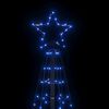 vidaXL &Aacute;rbol de Navidad LED con estacas 220 LEDs azul 180 cm