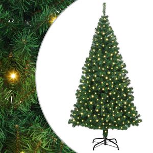 vidaXL &Aacute;rbol de Navidad artificial Verde 180 cm PVC y Acero y Pl&aacute;stico