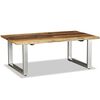 vidaXL Mesa de centro madera maciza reciclada 100x60x38 cm