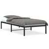 vidaXL Estructura de cama sin colch&oacute;n metal negro 90x200 cm