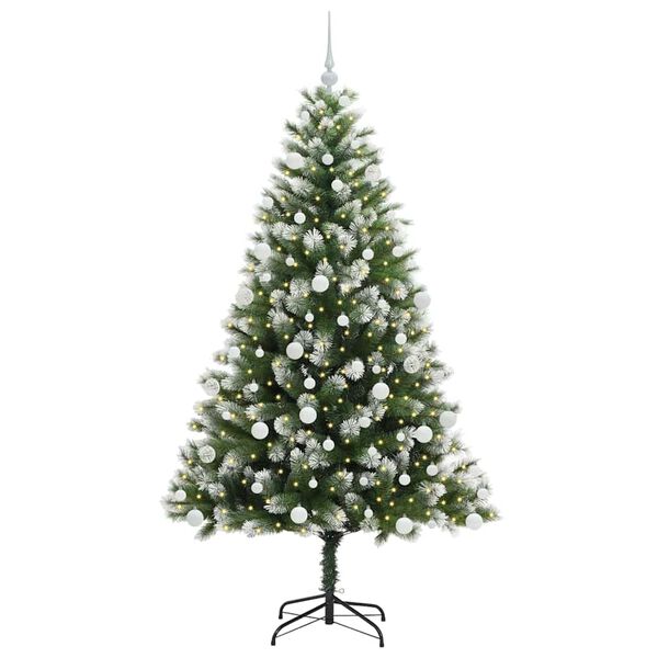 vidaXL &Aacute;rbol de Navidad Artificial Plegable con Nieve Esponjosa 180 cm