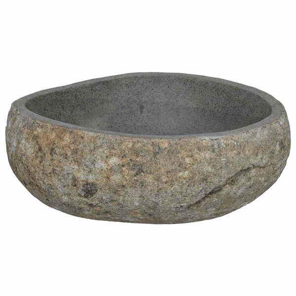 vidaXL Fregadero de Piedra R&iacute;o Gris Claro 45 x 35 x 15 cm