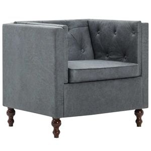 vidaXL Sill&oacute;n de tela gris