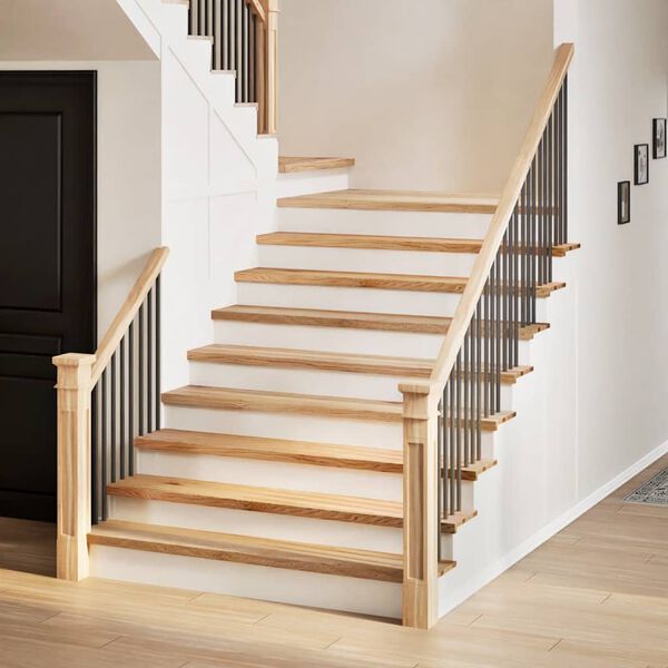 vidaXL Pelda&ntilde;os escalera 2 uds sin tratar 120x30x2cm