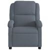 vidaXL Sillón reclinable de masaje eléctrico terciopelo gris oscuro