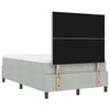 vidaXL Cama tipo Box Spring Gris claro 120 x 200 cm Terciopelo