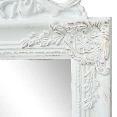 vidaXL Espejo de pie estilo barroco blanco 160x40 cm