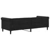 vidaXL Sof&aacute; cama sin colch&oacute;n terciopelo negro 80x200 cm