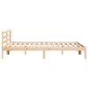 vidaXL Estructura de cama con cabecera Marr&oacute;n 208.6 x 157.6 x 69.4 cm