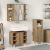 vidaXL Juego de muebles ba&ntilde;o 3 piezas madera ingenier&iacute;a roble artisan