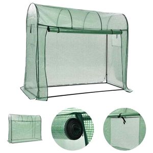 vidaXL Invernadero con puerta con cremallera 200x80x170 cm