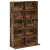 vidaXL Cabinet para CDs Roble Ahumado 65 x 23,5 x 97,5 cm