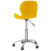 vidaXL Sillas de comedor giratorias 4 uds terciopelo amarillo mostaza