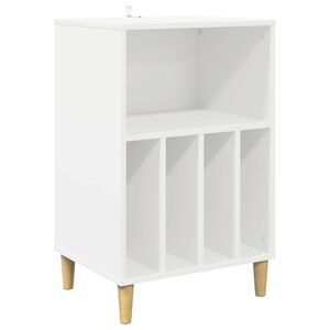 vidaXL Soporte para tocadiscos Blanco 47 x 39,5 x 74,5 cm