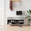 vidaXL Banco zapatero madera de ingenier&iacute;a gris Sonoma 102x35x55 cm