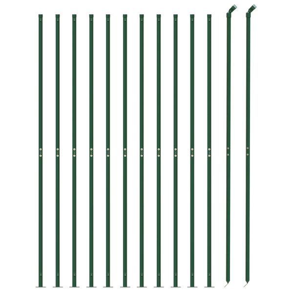 vidaXL Cerca de alambre con brida verde 1,6x25 m