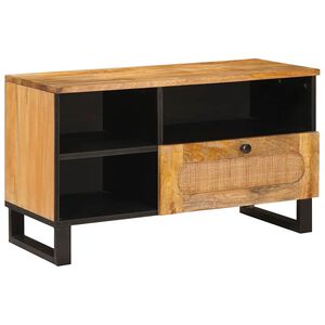 vidaXL Mueble de TV Marr&oacute;n 80 x 33 x 46 cm Madera de mango maciza