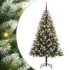 vidaXL &Aacute;rbol de Navidad Artificial Plegable con Nieve Esponjosa 150 cm
