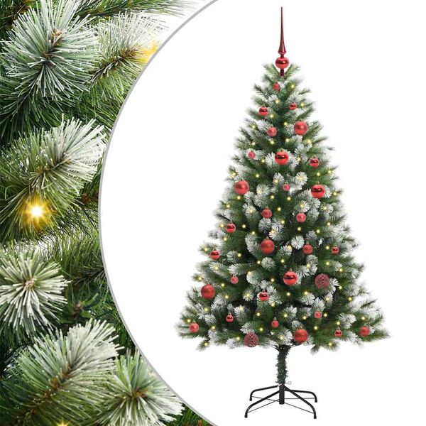 vidaXL &Aacute;rbol de Navidad Artificial Plegable con Nieve Esponjosa 150 cm