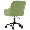vidaXL Silla de oficina giratoria de terciopelo verde claro