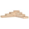 vidaXL Jardinera de jard&iacute;n de 4 niveles, 106 x 104,5 x 36 cm, madera maciza de pino