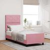 vidaXL Cama tipo Box Spring con cabecera Rosa 80 x 200 cm Terciopelo
