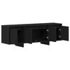 vidaXL Gabinete de TV Roble Negro 120 x 30 x 40,5 cm