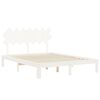 vidaXL Estructura de cama sin colch&oacute;n madera de pino blanca 140x200 cm